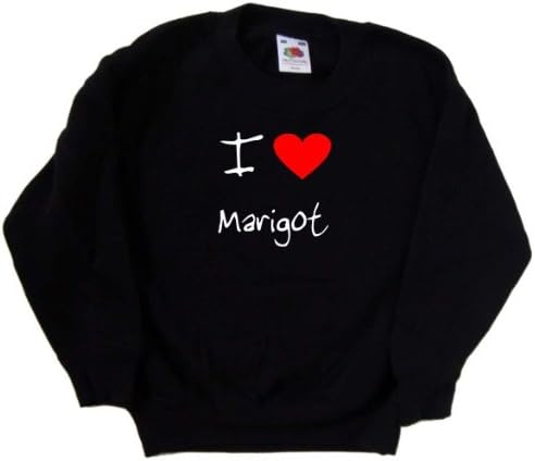 Черна детска Hoody I Love Heart Marigot