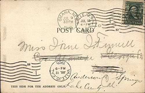 Публиката на Омаха в Омаха, Небраска, Северна Каролина Оригиналната антични картичка от 1905 г.