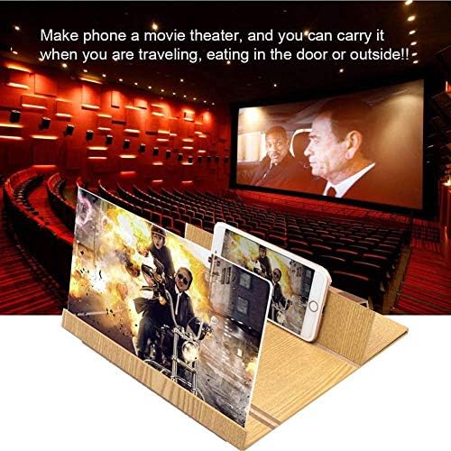 LKYBOA 12 ' Екранна лупа за смартфон – Прожекционен екран с 3D–лупа за мобилни телефони за филми и игри - Сгъваема