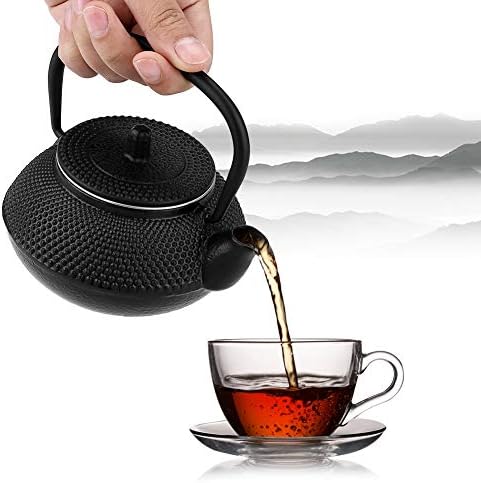 Чайник за чай, 800 мл Чугун Чайник в Японски стил с Подвижна Заварочным устройство/Цедка Чугун Чайник За чай