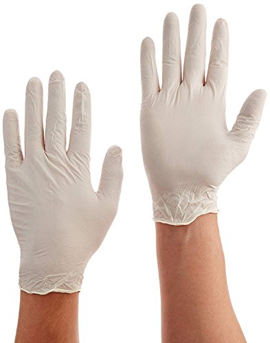 TotalSource CRP0165-L 9 Нитриловые ръкавици за чисти помещения без прах, Нитриловые, Големи, Бели (опаковка