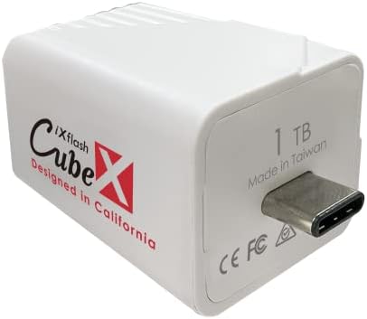 Устройство за съхранение на снимки PioData iXflash Cube капацитет от 1 TB, Сертифицирано от Apple Пфи USB Type