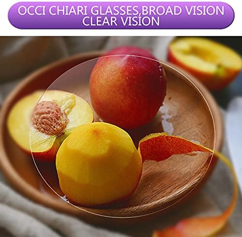 OCCI CHIARI Извънгабаритни Очила за четене 1.0 за Жени в Кръгла рамка за четене(1.0 1.25 1.5 1.75 2.0 2.25 2.5 2.75 3.0 3.5)