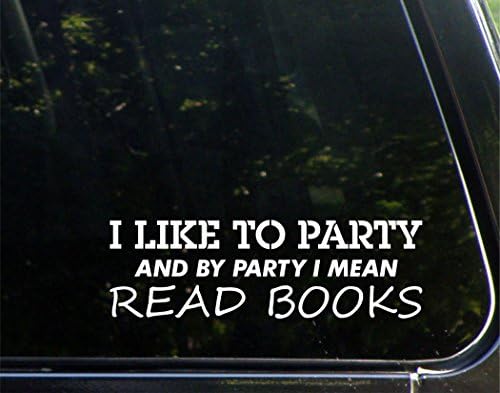 Обичам купоните, и под страна имам предвид Четенето на книги - за автомобили Забавно Vinyl Стикер върху Бронята
