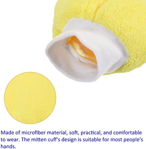 M METERXITY Cleaning Mitten - Универсални кръгли ръкавици за избърсване на прах Измийте/ Премахнете мръсотия,