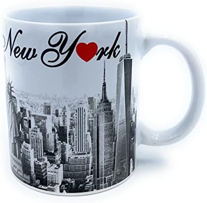 Ню Йорк Чаша Черно Златен Хоризонт Американския Град Сувенирни чаши Ню Йорк Подаръци Кафеена Чаша Ню Йорк Новост