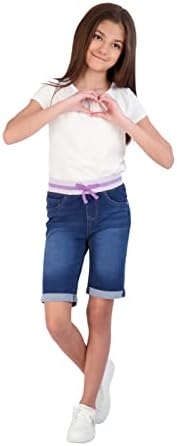 WallFlower Girls Jean Къса | Трикотажни Дънкови къси Панталони за Момичета, Стрейчевые Дънкови Шорти за Деца