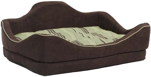 Дизайнерско легло за домашни любимци MidWest Quiet Time 36 на 24 инча с възможност за сгъване на облегалката