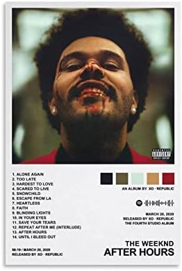 MEETJE Певицата Weeknd – After Hours Платно Плакати Стенен Артистичен Интериор на Стаята Украса Спални DAYOSIX
