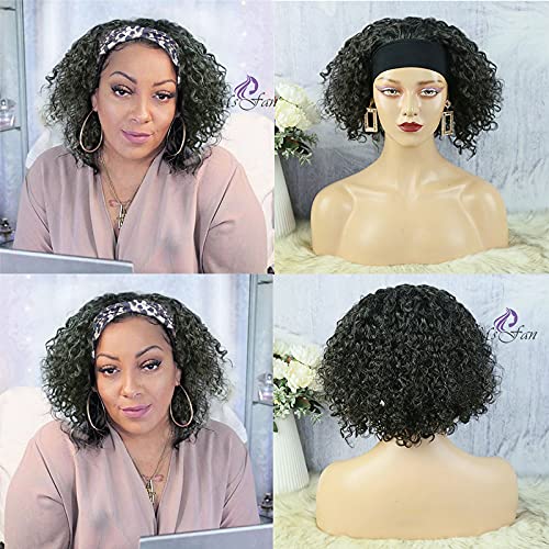 Превръзка на главата перуки за черни жени превръзка на главата перуки човешка коса без дантела отпред на човешки