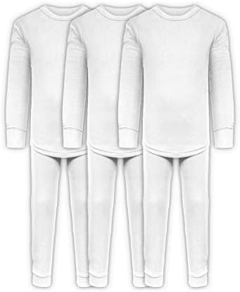 Комплекти дамско бельо Long John е за момчетата от Ультрамягкого памук с еластична базов слой / 3 Блузи с дълъг