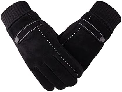 N/A Зимни Мъжки Ръкавици От естествена кожа със сензорен екран, Топли Ежедневни Ръкавици, Ръкавици, Мъжки спортни