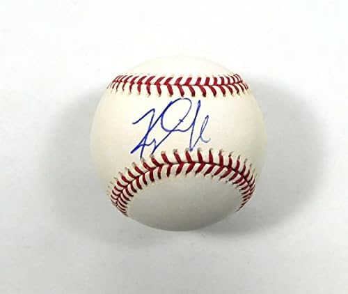 Кайл Вик подписа Бейзболни топки Rawlings OMLB MLB с автограф