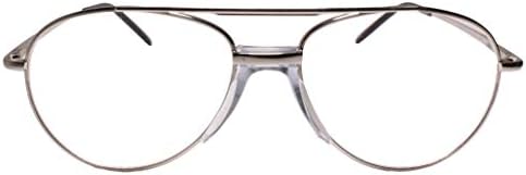 Автентичен Vintage слънчеви Очила за четене Aviator Bifocal Reader 1.25 в Сребърна Рамка с Бифокальным стъкло