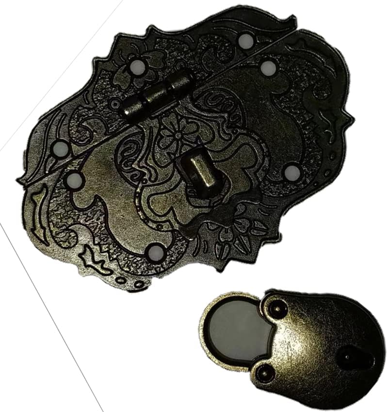 Декоративен Месинг Болт с древен Релефни, Закопчалката-Капаче с винтове с Мечи ключалка (1)