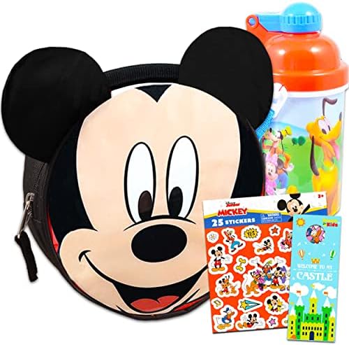 Комплект за обяд Disney Mickey Mouse Water Bottle ~ Ученически пособия Мики Маус | Пакет за обяд Мики и бутилка