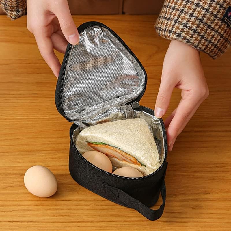 CXDTBH Триъгълна Самозалепваща Мини чанта От Алуминиево Фолио, Студентски чанта за оризови топки, Скъпа Преносима