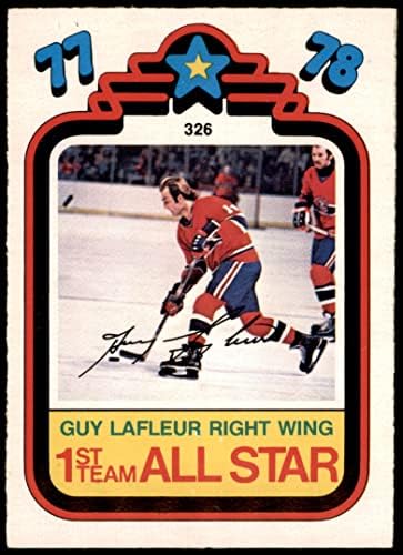 1978 О-Пи-Джи 326 All-Star Гай Лафлер Канадиенс (Хокейна карта) NM Канадиенс