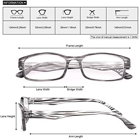 3 Опаковки Синьо-Екранировка на Очила за четене за мъже и жени със Защита от ултравиолетови лъчи, Антирефлексно