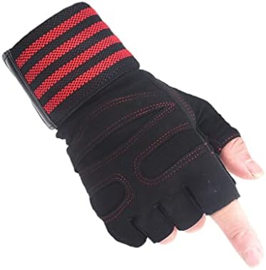 Ръкавици за фитнес GHGHF с подкрепата на китката, Дишащи ръкавици в цялата Длан за мъже и Жени, Велосипедни Ръкавици (Цвят: A, Размер: L)