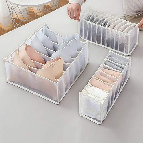 Guolarizi Кутия За Съхранение на Чорапи Бельо с Чекмеджета-Органайзерами Клон на Сутиен, Гащи за Почистване