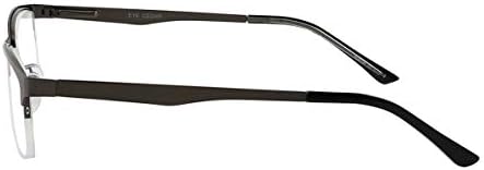 EYECEDAR, 5 комплекта Метални Очила за четене в полурамке, Мъжки слънчеви Очила за четене В Прямоугольном Стил,