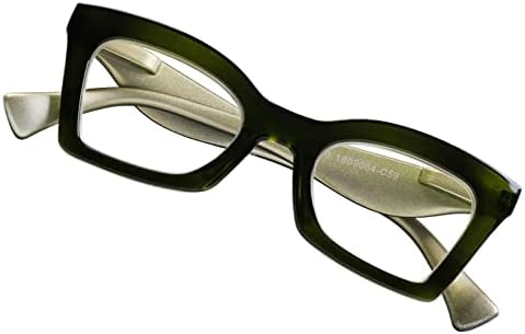 AQWANO Очила за четене за Жени, Стилни Модни Извънгабаритни Дизайнерски Очила за четене, Компютър, Блокер Синя
