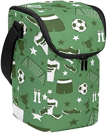 Зелена Футболна Чанта за Обяд с Различни Символи за многократна употреба Обяд-Бокс Голяма Вертикална Кутия за