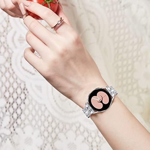 Mtozon Bling Band + Калъф, Съвместим с Galaxy Watch 5 40 мм/44 мм, Женски Взаимозаменяеми Елегантен външен ремък